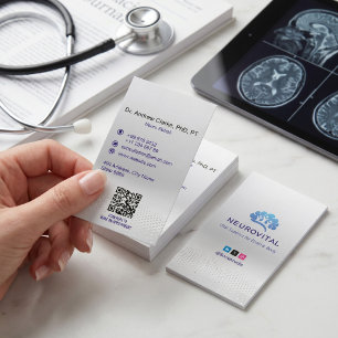Neurologie Therapie Bedrijf   Minimalistische Zilv Visitekaartje