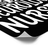 Neurologie Verpleegkundige Grappige Verpleegschool Poster (Hoek)