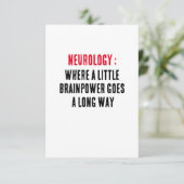 Neurologie: Waar een beetje hersenkracht lang duur Bedankkaart (Staand voorkant)