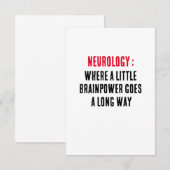 Neurologie: Waar een beetje hersenkracht lang duur Bedankkaart (Voorkant / Achterkant)