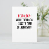 Neurologie: Waar 'neurotisch' slechts een term is Bedankkaart (Staand voorkant)