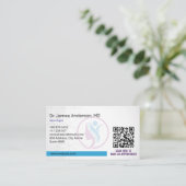 Neurologietherapie bedrijf | minimalistisch wit visitekaartje (Staand voorkant)