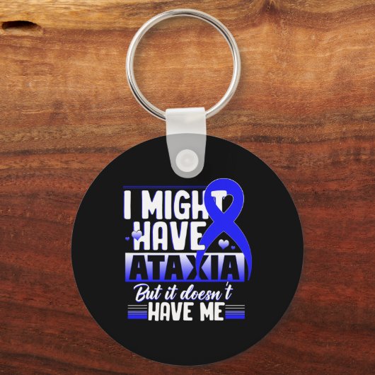 Neurologisch teken Hemiataxia Blauwe Lint Neurolog Sleutelhanger (Voorkant)