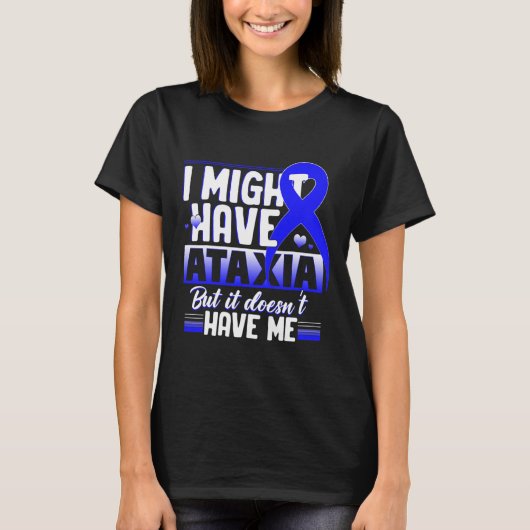 Neurologisch teken Hemiataxia Blauwe Lint Neurolog T-shirt (Voorkant)