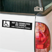 Neurologische aandoening bewustzijn bumpersticker (Op Truck)