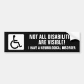 Neurologische aandoening bewustzijn bumpersticker (Voorkant)