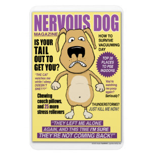 Neurologische Dog Magazine 4' x 6' fotomagneet Magneet