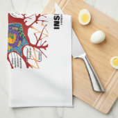 Neurologische leidingen in de binnenzijde (Neuron/ Theedoek (Quarter Fold)