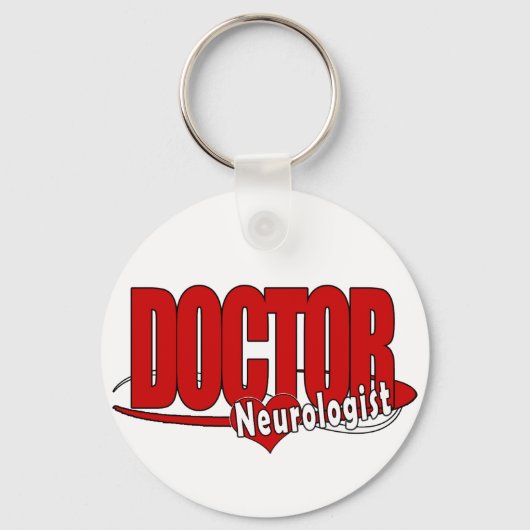 NEUROLOGIST LOGO BIG RED DOCTOR SLEUTELHANGER (Voorkant)