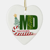 NEUROLOGIST MERRY CHRISTMAS NEUROLOGIE KERAMISCH ORNAMENT (Rechts)