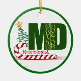 NEUROLOGIST MERRY CHRISTMAS NEUROLOGIE KERAMISCH ORNAMENT