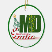 NEUROLOGIST MERRY CHRISTMAS NEUROLOGIE KERAMISCH ORNAMENT (Links)