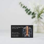 Neurologist Neurology Neurosurgeon Business Card Visitekaartje (Staand voorkant)
