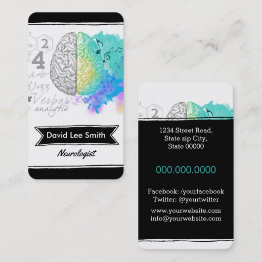 Neurologist Visitekaartje (Voorkant / Achterkant)