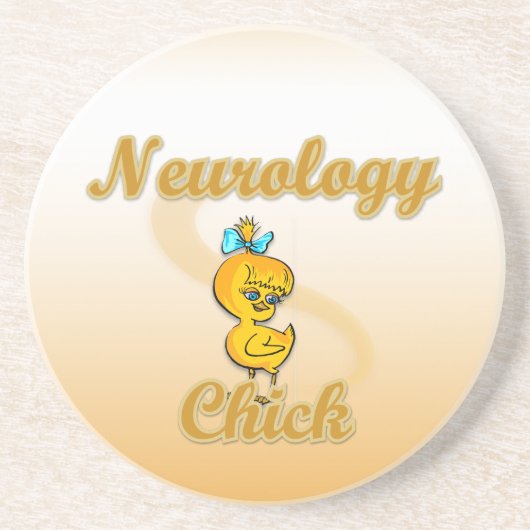 Neurology Chick Zandsteen Onderzetter (Voorkant)