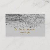 Neuroloog Anatomie Nervus Tekening Grijze Arts Visitekaartje (Voorkant)