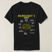 Neuroloog Brain Neurology Science Neuroscience T-shirt (Design voorkant)