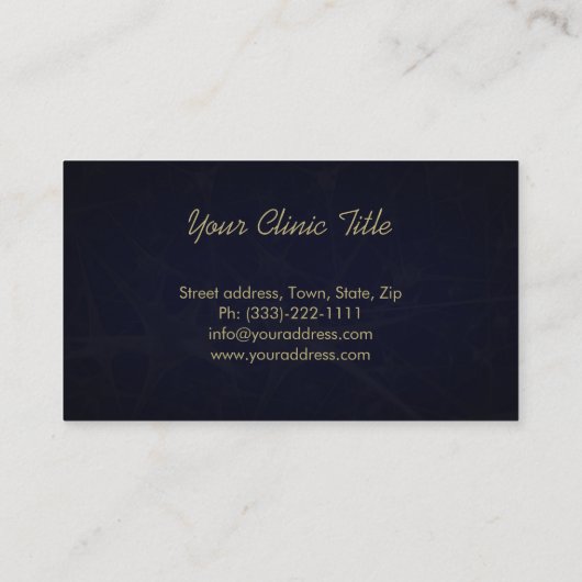 Neuroloog Diagnose & Behandeling Visitekaartje (Achterkant)