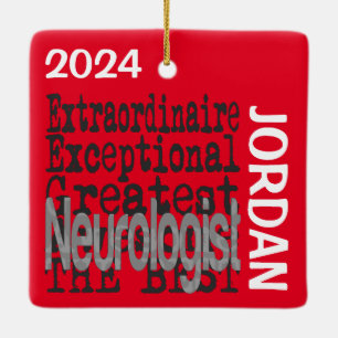 Neuroloog Extraordinaire CUSTOM Keramisch Ornament