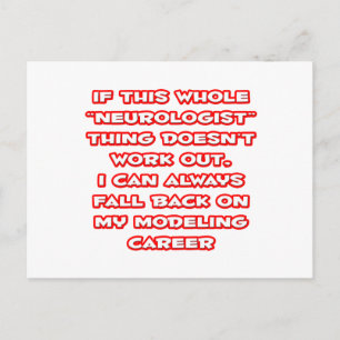 Neuroloog Humor ... Modelleercarrière Briefkaart