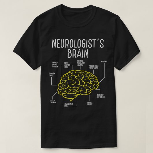 Neuroloog Neurowetenschap Neurochirurg Neurologie T-shirt (Design voorkant)