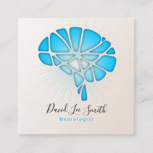 Neuroloog / psycholoog vierkante visitekaartje