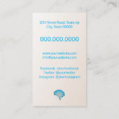 neuroloog/psycholoog visitekaartje (Achterkant)