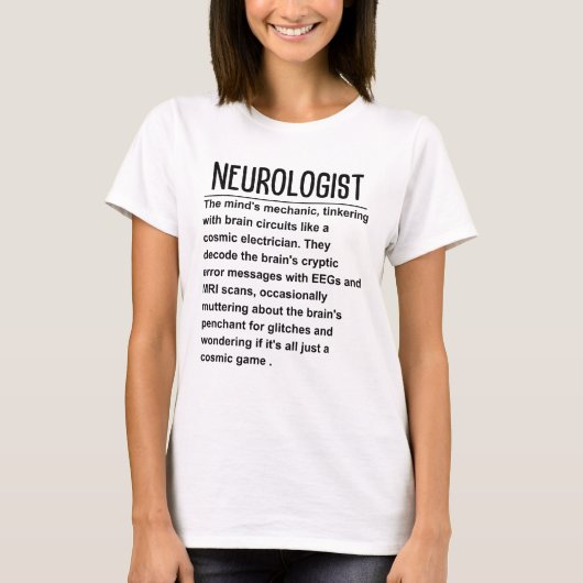 neuroloog t-shirt (Voorkant)