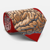 Neuroloog "The Brain" Art Stropdas voor mannen—roo (Opgerold)