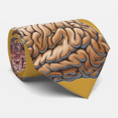 Neuroloog "The Brain" Art Stropdas voor mannen—roo (Opgerold)