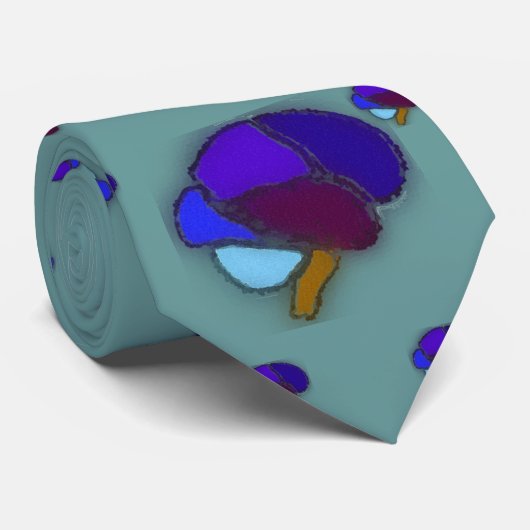 Neuroloog "The Brain" Mannen neecktie Stropdas (Opgerold)