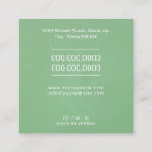 Neuroloog Tipografisch visitekaartje (Achterkant)