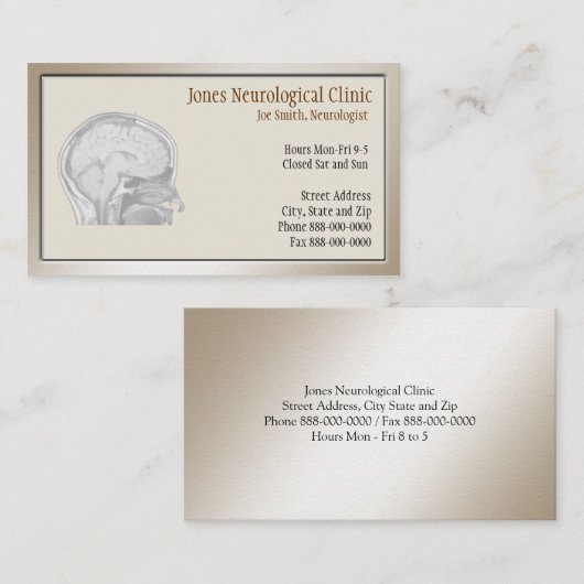 Neuroloog Visitekaartje (Voorkant / Achterkant)
