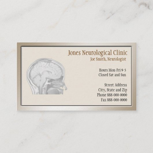 Neuroloog Visitekaartje (Voorkant)