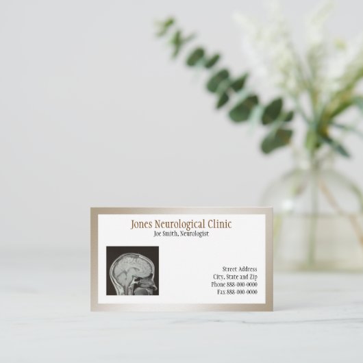 Neuroloog Visitekaartje (Staand voorkant)