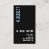 Neuroloog Zenuwen Dokter Medisch Modern Vet Visitekaartje (Achterkant)