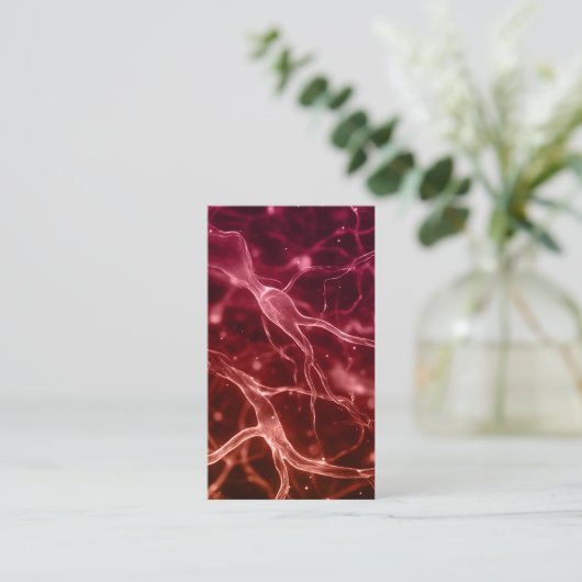 Neuroloog Zenuwen Dokter Medisch Modern Vet Visitekaartje (Staand voorkant)