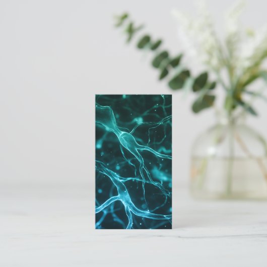 Neuroloog Zenuwen Dokter Medisch Modern Vet Visitekaartje (Staand voorkant)