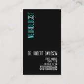 Neuroloog Zenuwen Dokter Medisch Modern Vet Visitekaartje (Achterkant)