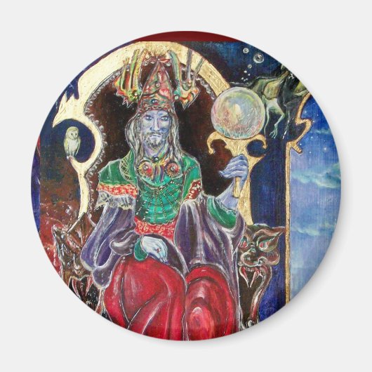 NEUROMANCER, blauw rood Magneet (Voorkant)