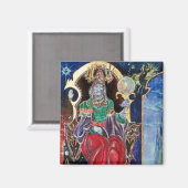 NEUROMANCER, blauw rood Magneet (Voorkant / Achterkant)