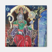 NEUROMANCER, blauw rood Magneet (Voorkant)