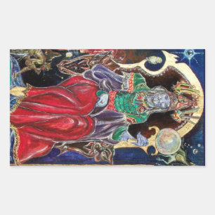 NEUROMANCER, blauw rood Rechthoekige Sticker