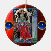 NEUROMANCER, blauwe saffierstenen Keramisch Ornament (Voorkant)