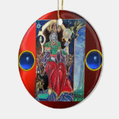 NEUROMANCER, blauwe saffierstenen Keramisch Ornament (Links)