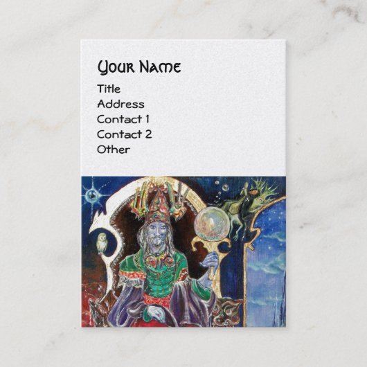 NEUROMANCER goud metaalglans Visitekaartje (Voorkant)