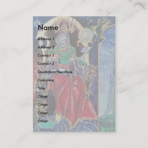 NEUROMANCER grijs rood blauw wit zwart Visitekaartje