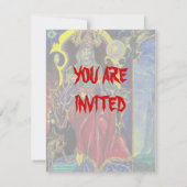 NEUROMANCER , Halloween Party Kaart (Achterkant)