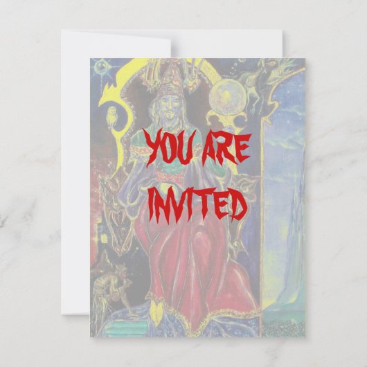 NEUROMANCER , Halloween Party Kaart (Achterkant)