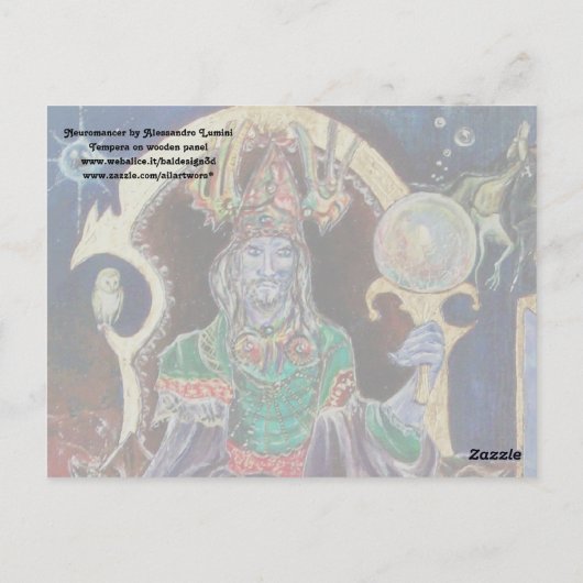 NEUROMANCER Magicia King Briefkaart (Achterkant)